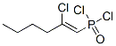 CAS#: 63869-30-7, (2-Chloro-1-Hexenyl)Dichlorophosphine Oxide
