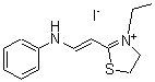 CAS 登录号：63870-40-6， 3-乙基-4,5-二氢-2-[2-(苯基氨基)乙烯基]-噻唑鎓碘化物(1:1)