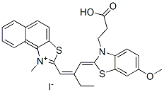 CAS#: 63870-55-3, 2-[2-[[3-(2-Carboxyethyl)-6-Methoxy-3H-Benzothiazol-2-Ylidene]Methyl]-1-Butenyl]-1-Methylnaphtho[1,2-d]Thiazolium Iodide