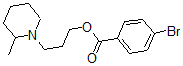 CAS 登录号:63916-64-3, 3-(2-甲基哌啶基)丙基 4-溴苯甲酸酯