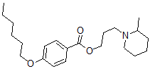 CAS#: 63916-83-6, 3-(2-Methylpiperidino)Propyl 4-Hexyloxybenzoate