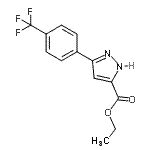 CAS#: 639784-60-4, Ethyl 3-[4-(trifluoromethyl)phenyl]-1H-pyrazole-5-carboxylate
