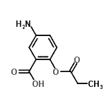 CAS 登录号：639825-25-5， 5-氨基-2-(丙酰氧基)苯甲酸