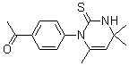 CAS 登录号：63990-68-1， 4-(1,4-二氢-2-巯基-4,4,6-三甲基)嘧啶基-苯乙酮