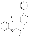 CAS 登录号：63990-85-2， 2'-[2-羟基-3-(4-苯基哌嗪基)丙氧基]苯乙酮