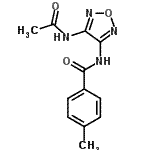 CAS#: 640238-19-3, N-(4-Acetamido-1,2,5-oxadiazol-3-yl)-4-methylbenzamide