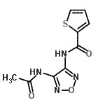 CAS 登录号：640238-56-8， N-(4-乙酰氨基-1,2,5-恶二唑-3-基)-2-噻吩甲酰胺