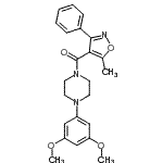 CAS#: 640286-91-5, [4-(3,5-Dimethoxyphenyl)-1-piperazinyl](5-methyl-3-phenyl-1,2-oxazol-4-yl)methanone