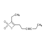 CAS#: 640293-49-8, 4-Ethyl-3-(3-hexyn-1-yl)-1,2-dithiete 1,1-dioxide