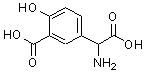 CAS 登录号：64043-84-1， 5-[氨基(羧基)甲基]-2-羟基苯甲酸