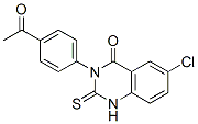 CAS#: 64046-69-1, 3-(4-Acetylphenyl)-6-Chloro-2,3-Dihydro-2-Thioxoquinazolin-4(1H)-One