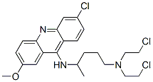 CAS#: 64046-79-3, 9-(4-(Bis-beta-chloroethylamino)-1-methylbutylamino)-6-chloro-2-methoxyacridine