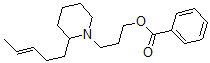 CAS#: 64050-35-7, 3-[2-(3-Pentenyl)Piperidino]Propyl Benzoate