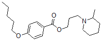 CAS 登录号：64050-37-9， 3-(2-甲基哌啶基)丙基 4-戊氧基苯甲酸酯