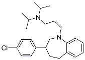 CAS 登录号：64058-63-5， 2,3,4,5-四氢-3-(4-氯苯基)-1-[3-(二异丙基氨基)丙基]-1H-1-苯并氮杂卓