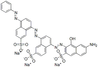 CAS#: 6406-87-7, Trisodium 5-[(7-Amino-1-Hydroxy-3-Sulphonato-2-Naphthyl)Azo]-8-[[4-(Phenylazo)-7-Sulphonatonaphthyl]Azo]Naphthalene-2-Sulphonate