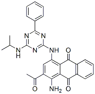 CAS#: 64086-96-0, 2-Acetyl-1-Amino-4-[[4-[(1-Methylethyl)Amino]-6-Phenyl-1,3,5-Triazin-2-Yl]Amino]Anthraquinone