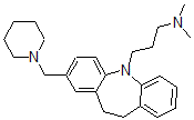 CAS#: 64097-63-8, 10,11-Dihydro-N,N-Dimethyl-2-(1-Piperidinylmethyl)-5H-Dibenz[b,f]Azepine-5-Propan-1-Amine