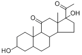CAS 登录号：641-78-1， (3alpha,5beta)-3,17-二羟基-孕甾烷-11,20-二酮