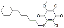 CAS#: 64102-03-0, 5-Chloro-6-[(6-Cyclohexylhexyl)Thio]-2,3-Dimethoxy-1,4-Benzoquinone