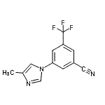 CAS#: 641571-12-2, 3-(4-Methyl-1H-imidazol-1-yl)-5-(trifluoromethyl)benzonitrile