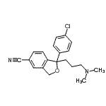 CAS 登录号：64169-57-9， 1-(4-氯苯基)-1-[3-(二甲基氨基)丙基]-1,3-二氢-2-苯并呋喃-5-甲腈
