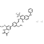 CAS#: 6417-26-1, Disodium ({4'-[(6-Anilino-1-Hydroxy-3-Sulfonato-2-Naphthyl)Diazenyl]-3,3'-Dimethoxy-4-Biphenylyl}Amino)(Oxo)Acetate