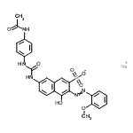 CAS#: 6417-30-7, Sodium 7-{[(4-Acetamidophenyl)Carbamoyl]Amino}-4-Hydroxy-3-[(2-Methoxyphenyl)Diazenyl]-2-Naphthalenesulfonate