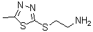CAS 登录号：642092-87-3， 2-[(5-甲基-1,3,4-噻二唑-2-基)硫基]乙胺
