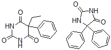 CAS#: 64217-16-9, 5,5-Diphenylimidazolidine-2,4-dione 5-ethyl-5-phenylpyrimidine-2,4,6(1H,3H,5H)-trione mixture