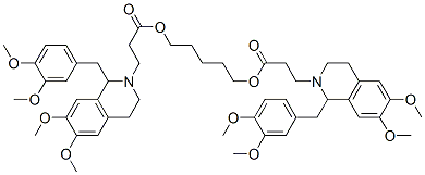 CAS#: 64228-77-9, 1,5-Pentanediyl Bis[1-[(3,4-Dimethoxyphenyl)Methyl]-3,4-Dihydro-6,7-Dimethoxy-1H-Isoquinoline-2-Propionate]