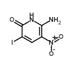 CAS 登录号：642460-96-6， 6-氨基-3-碘-5-硝基-2(1H)-吡啶酮
