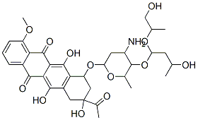 CAS#: 64253-71-0, 8-Acetyl-10-[4-Amino-5-[3-Hydroxy-1-(1-Hydroxypropan-2-Yloxy)Butoxy]-6 -Methyl-Oxan-2-Yl]Oxy-6,8,11-Trihydroxy-1-Methoxy-9,10-Dihydro-7H-Tetracene-5,12-Dione