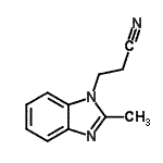 CAS#: 64266-18-8, 3-(2-Methyl-1H-benzimidazol-1-yl)propanenitrile