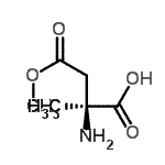 CAS 登录号：64298-93-7， (2S)-2-氨基-4-甲氧基-2-甲基-4-氧代丁酸
