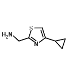 CAS#: 643725-71-7, 1-(4-Cyclopropyl-1,3-thiazol-2-yl)methanamine