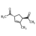 CAS#: 643767-71-9, 1,1'-[(1R,3R)-4-Methyl-4-cyclopentene-1,3-diyl]diethanone