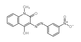 CAS#: 6439-53-8, 4-Hydroxy-1-Methyl-3-[(3-Nitrophenyl)Azo]-2-Quinolone