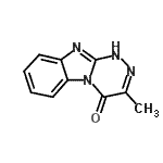 CAS 登录号：64393-93-7， 3-甲基[1,2,4]三嗪并[4,3-a]苯并咪唑-4(1H)-酮