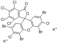 CAS#: 6441-77-6, 2',4',5',7'-Tetrabromo-4,7-Dichloro-3',6'-Dihydroxy-Spiro[Isobenzofuran-1(3H),9'-[9H]Xanthen]-3-One Potassium Salt (1:2)