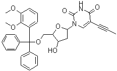 CAS 登录号：644962-74-3， 1-{2-脱氧-5-O-[(2,3-二甲氧基苯基)(二苯基)甲基]呋喃戊糖基}-5-(1-丙炔-1-基)-2,4(1H,3H)-嘧啶二酮