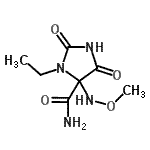 CAS#: 644972-61-2, 3-Ethyl-4-(methoxyamino)-2,5-dioxo-4-imidazolidinecarboxamide