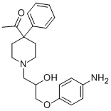 CAS 登录号:64511-75-7, 1-(3-(4-氨基苯氧基-2-羟基丙基)-4-苯基-4-哌啶基)乙酮