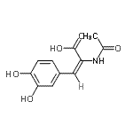 CAS#: 64521-33-1, (2E)-3-(3,4-Dihydroxyphenyl)-2-[(E)-(1-hydroxyethylidene)amino]acrylic acid