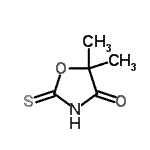 CAS#: 6453-39-0, 5,5-Dimethyl-2-Thioxo-1,3-Oxazolidin-4-One