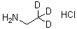 CAS 登录号：64585-12-2， 乙胺-2,2,2-D3-盐酸盐