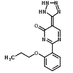 CAS#: 64634-09-9, (5E)-5-(1,2-Dihydro-5H-tetrazol-5-ylidene)-2-(2-propoxyphenyl)-4(5H)-pyrimidinone