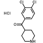 CAS#: 64638-17-1, (3,4-Dichlorophenyl)(4-piperidinyl)methanone hydrochloride (1:1)