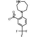 CAS 登录号：646455-48-3， 1-[2-硝基-4-(三氟甲基)苯基]-1,4-二氮杂环庚