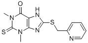 CAS#: 6466-14-4, 8-[(2-Pyridylmethyl)Thio]-1,3-Dimethyl-3,7-Dihydro-2-Thioxo-1H-Purin-6-One